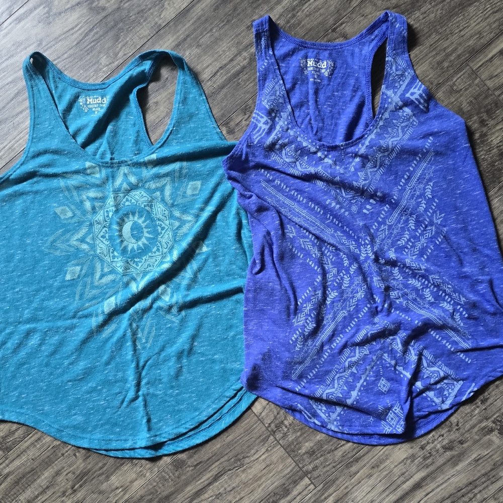 Mudd Blue Sleeveless Tank Top